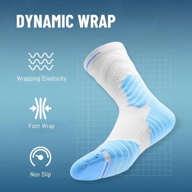 Product Introduction of Basketball Socks Professional Sports Socks Moisture Sports Towel Socks Men Mid-Tube Breathable V0G7 21