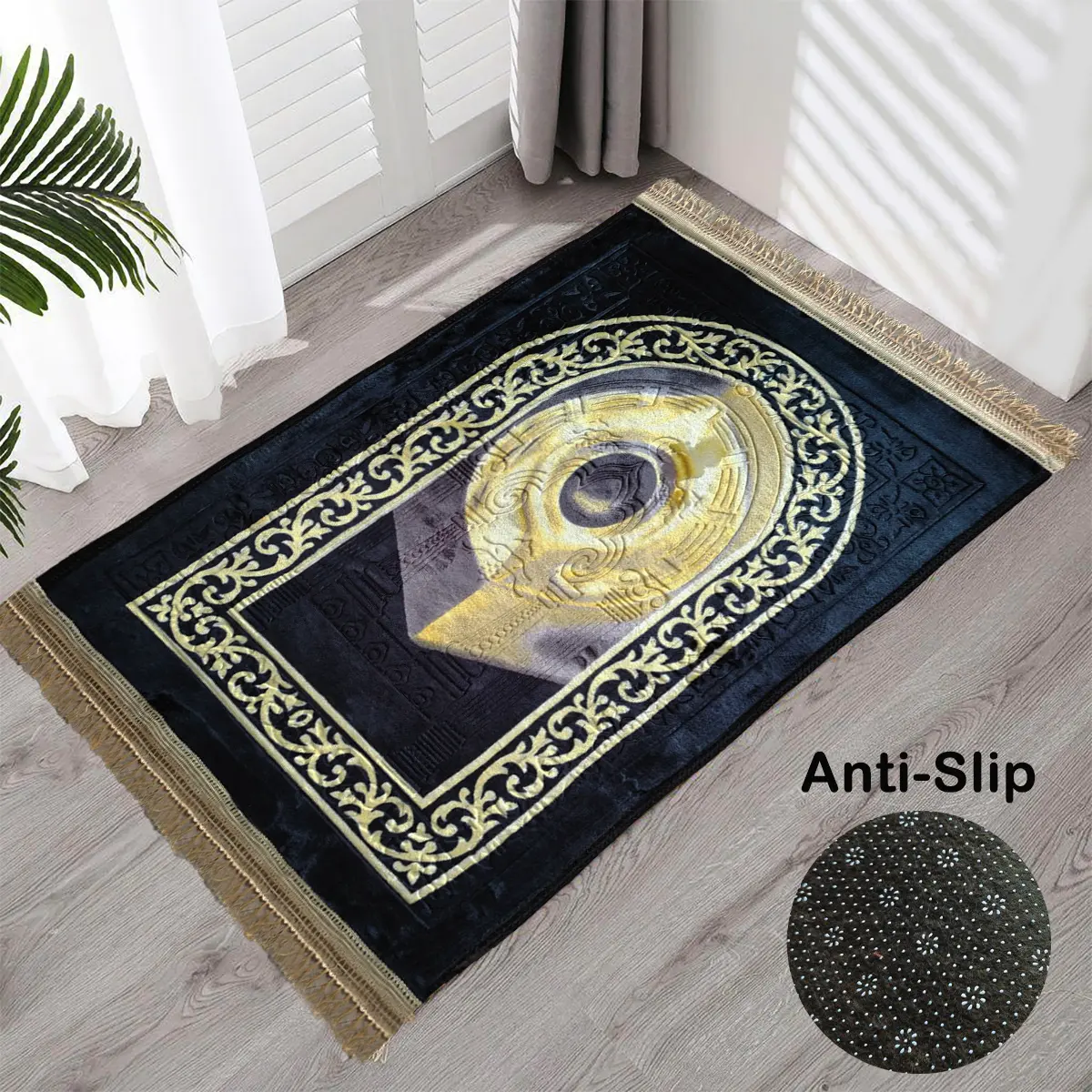 Embossed Sejadah Printed Sajadah King Size Sejadah Tebal Sajadah Corak - Soft Prayer Carpet Anti Slip sejadah  murah