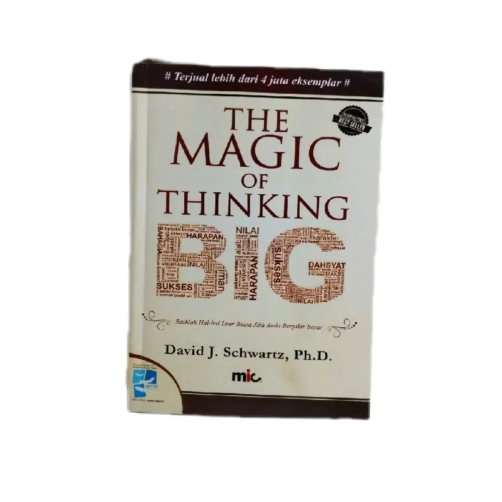 Buku Motivasi THE MAGIC OF THINKING BIG : DAVID J SCHWARTZ PH D