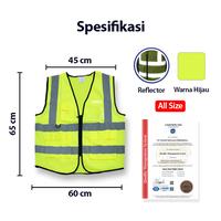 Gambar Rompi Safety Proyek Reflective Tonata / Rompi Proyek Kerja Hijau / Rompi Safety Reflektif / Vest Keselamatan Kerja / Alat Pelindung Diri APD / Rompi Kerja Lapangan & Proyek Konstruksi / Aksesoris Safety Industri dan Pekerjaan Lapangan dari Tonata Indonesia Kab. Tangerang 2 Tokopedia