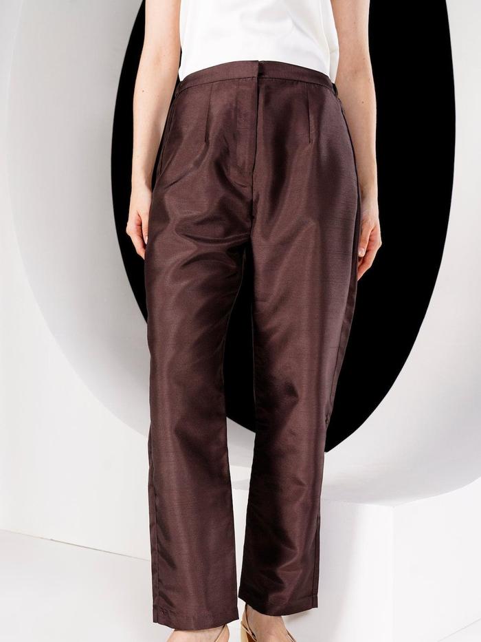 Gambar Benang Jarum - Luminosa Pants - Maroon - XS dari Benang Jarum Kota Administrasi Jakarta Timur Tokopedia