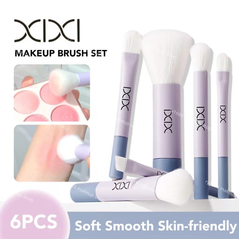 Bộ Cọ Trang Điểm XIXI Bao Gồm Cọ Đánh Phấn Đánh Phấn Mắt Phấn Phủ Kẻ Mắt Và Cọ Che Khuyết Điểm Mềm Mại Và Bồng Bềnh Thân Thiện Với Làn Da Dụng Cụ Mỹ Phẩm Mặt XS-08 Cosmetic