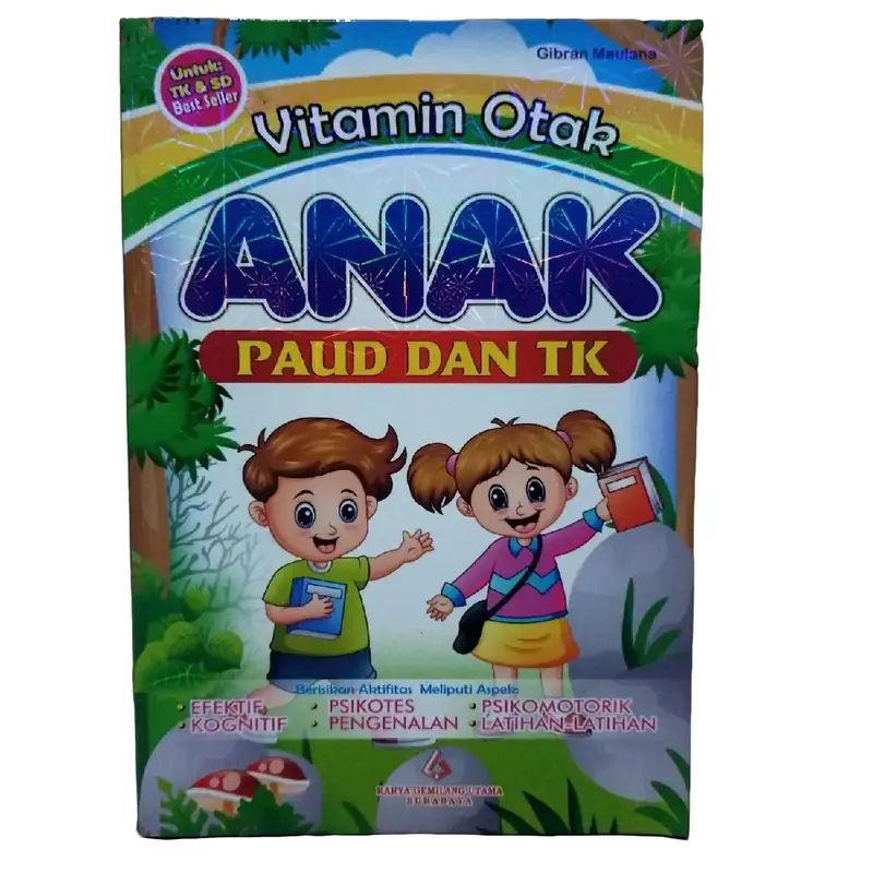 Buku Vitamin Otak Anak PAUD dan TK Terbaru 0