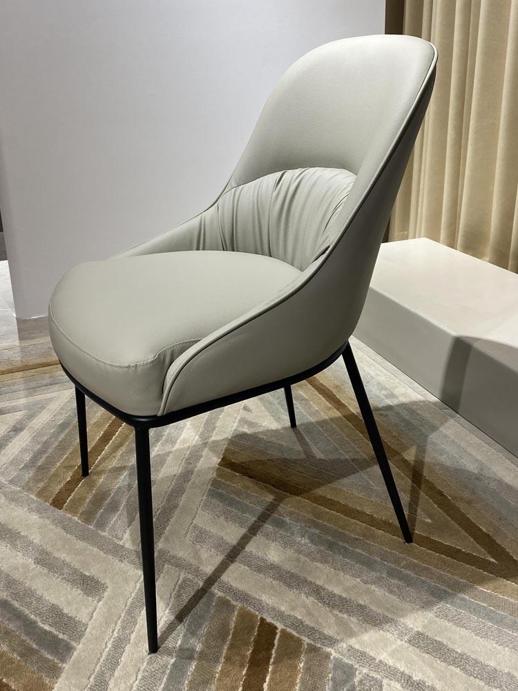 Product Introduction of Leather art dining chairs, hotel backrests, Italian luxury dining chairs, coffee shops, family restaurants, new leisure chairs 8