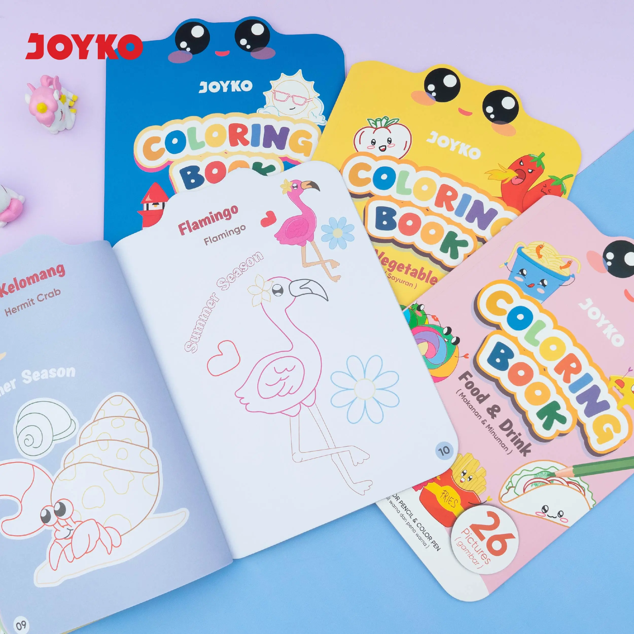 Joyko Colouring Book Children / Buku Mewarnai Anak Balita Gambar Buah Hewan Kreatifitas Anak Gambar CLBK-3504