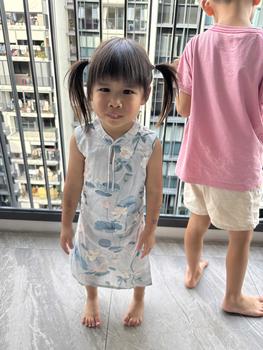 Product Review of THECLOSETLOVER KIDS' QINN QIPAO IN LOTUS IN BLOOM (BLUE) from J**l 0