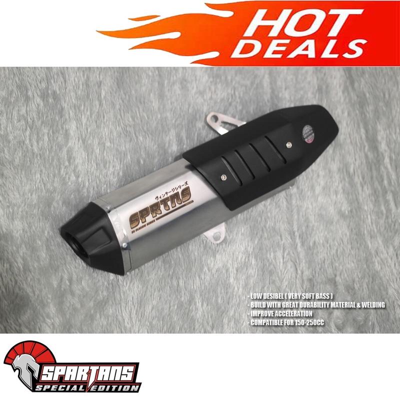 Knalpot Stylo, Filano, Fazio, Nmax, PCX, Vario160, Aerox old, Aerox new semi standart Original Spartans tipe SB1 2