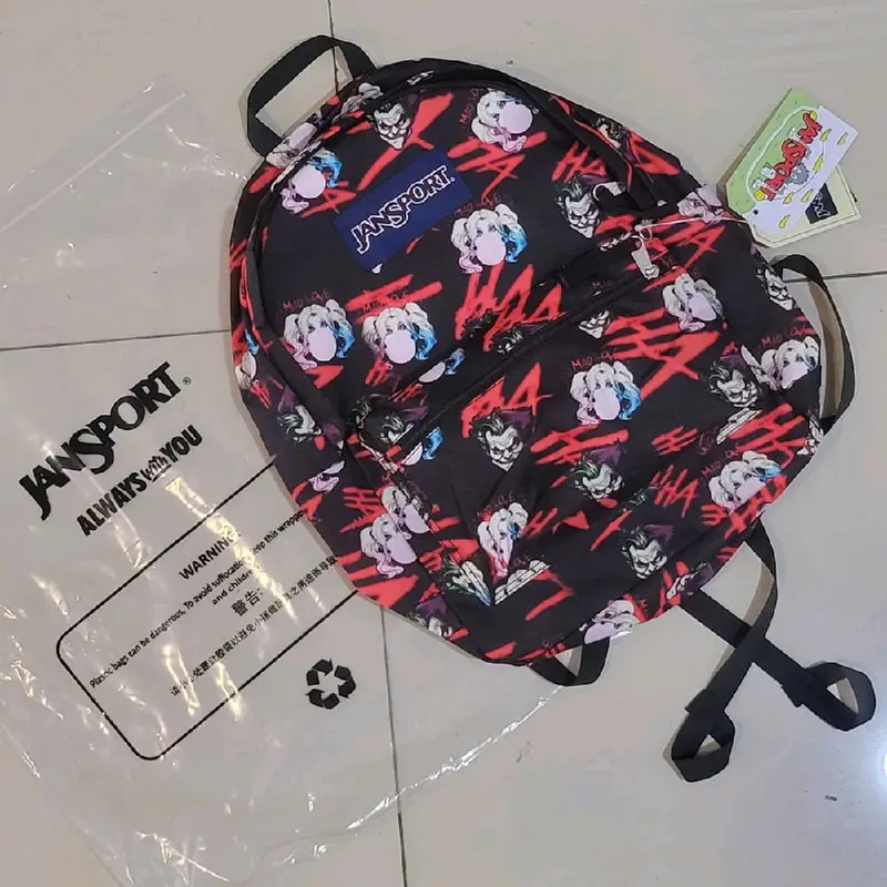 Ransel Jasport Premium Full JS Full Embos untuk Wanita dan Pria - Backpack, Sekolah, Ringan dan Tahan Lama 1