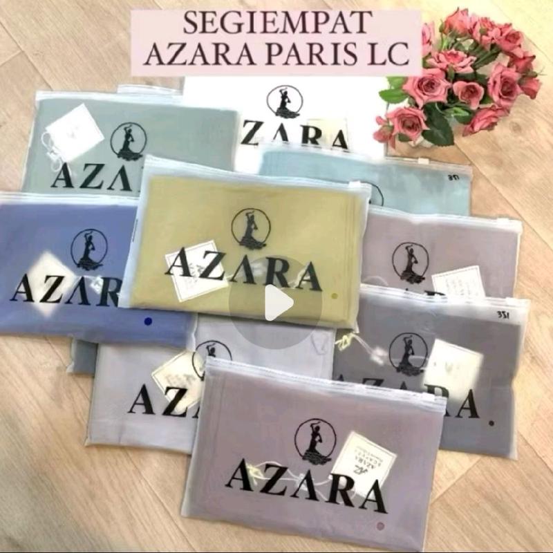 Jilbab Azara (5pcs) Premium Pouch isi New Logo Az Ukuran 110 x 110 Square Muslim Kerudung Wanita 1