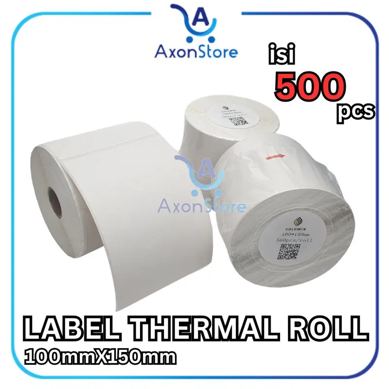 Label Thermal Barcode 100 x 150 mm 500pcs Sticker Resi 4x6 100x150 1