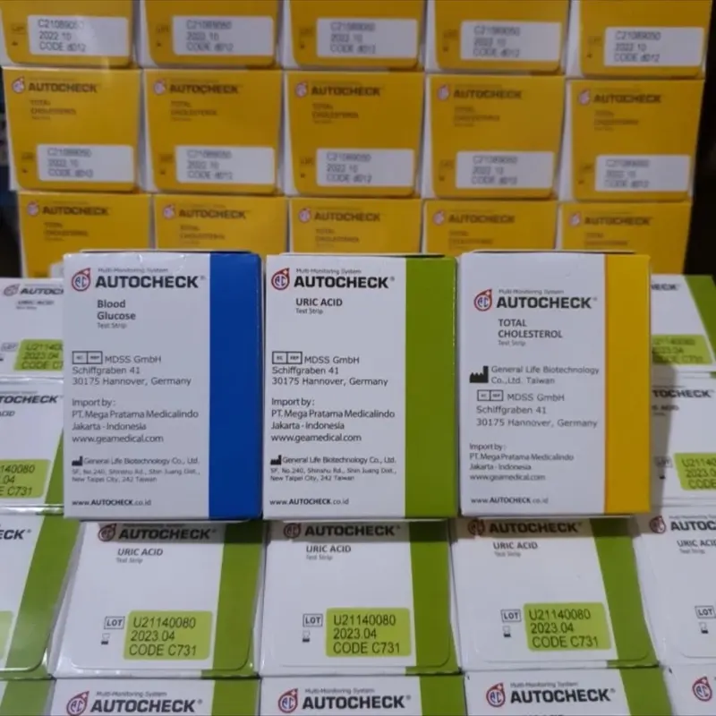 AUTOCHECK l Strip Kolesterol Isi 10 pcs l Refill Cholesterol Test Strip 5