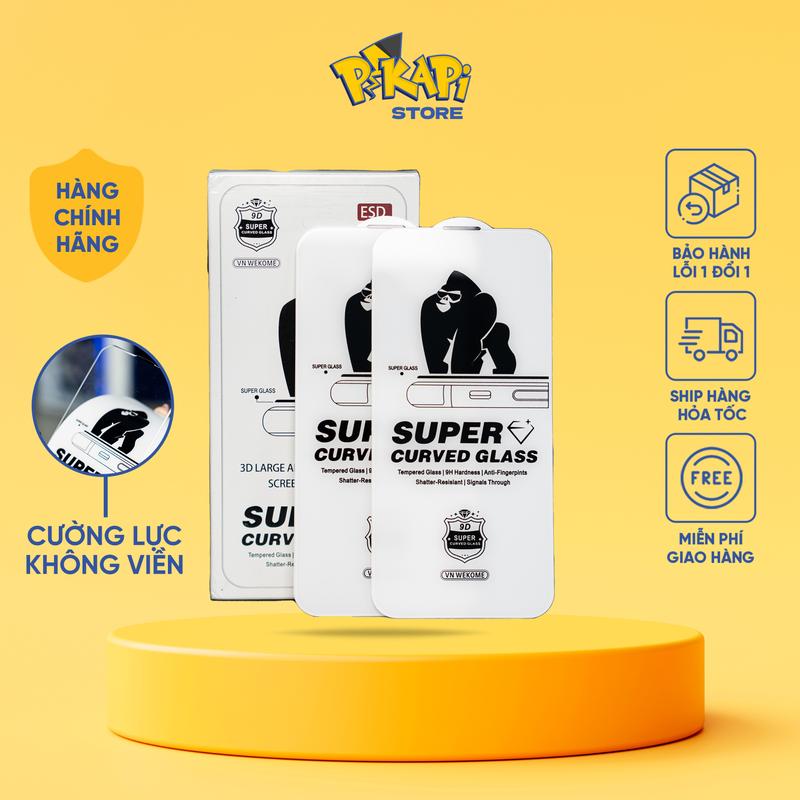 Kính Cường lực iPhone không viền: cho viền đen lẹm màn hình màng che loa thoại chống xước chống va đập