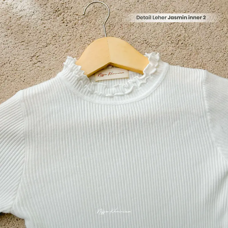Bynissa - Jasmin Inner - Atasan Wanita - Atasan Rajut - Pakaian Sehari hari - Melar - Lengan Panjang - Wolsoom - Baju Inner Lembut Nyaman 4