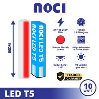 Gambar Noci Lampu TL LED Tube Light T5 10-18 Watt Cahaya Putih/Kuning/Merah/Biru/Hijau [Pilihan] Super Terang Hemat Daya - 10W 60CM Putih dari Noci Lighting Kota Administrasi Jakarta Pusat 3 Tokopedia