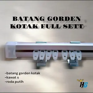 Batang gorden kotak besi gorden plisket vitrase