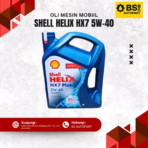 Shell Helix HX7 5W-40 4 Liter Pelumas Mesin Mobil Full Sintetis dengan Flexy Molecule Technology API SN Plus ACEA A3/B4 VW