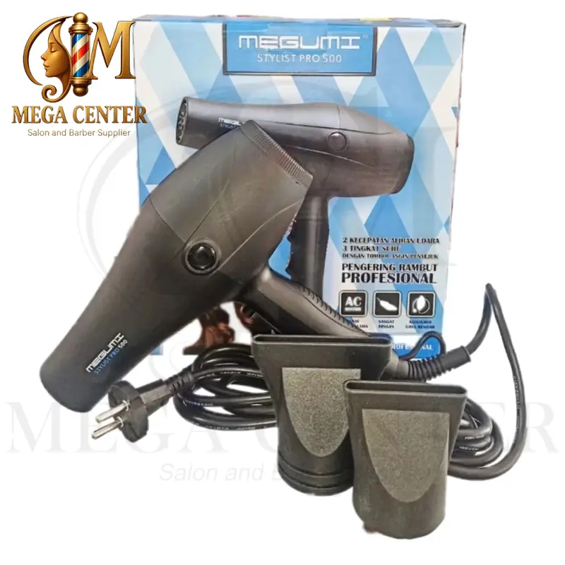 MEGUMI Hair Dryer Stylist Pro 500 Professional Hair Dryer - Pengering Rambut Salon Barber Bergaransi 1 tahun 1