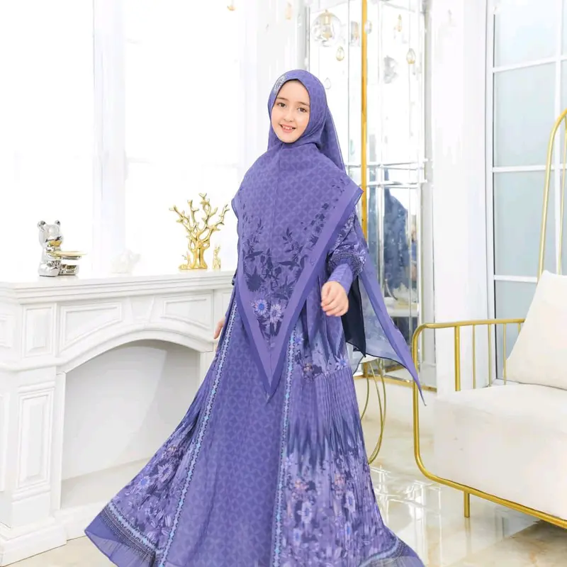 (khusus gamis anak) Gamis couple ibu anak 2025 khalisa syari by AC original 4