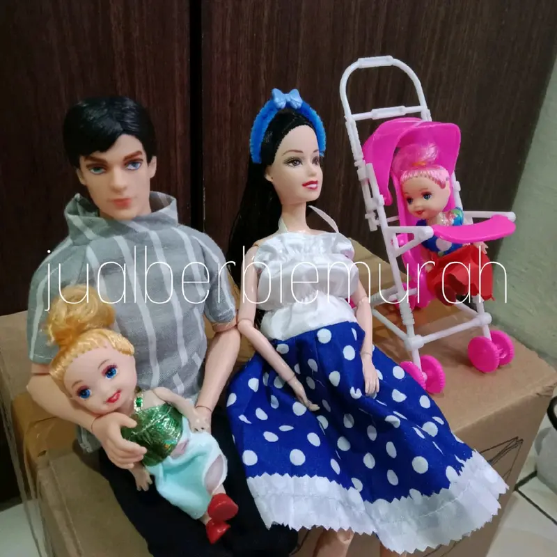(SATU SET) SEPASANG BONEKA BERBIE TEKUK LAGI HAMIL / MAINAN PIVOTAL HAMIL (COD BAYAR DI TEMPAT) 2