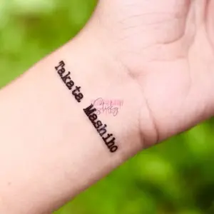 CT01 - STICKY TATO TEMPORARY TATTOO TEMPORER HANDMADE CUSTOM NAMA