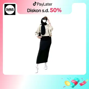 DIANS - Rok Span Panjang Scuba Rok Pensil Bahan Kantor Formal Wanita Kerja Maxy Skirt