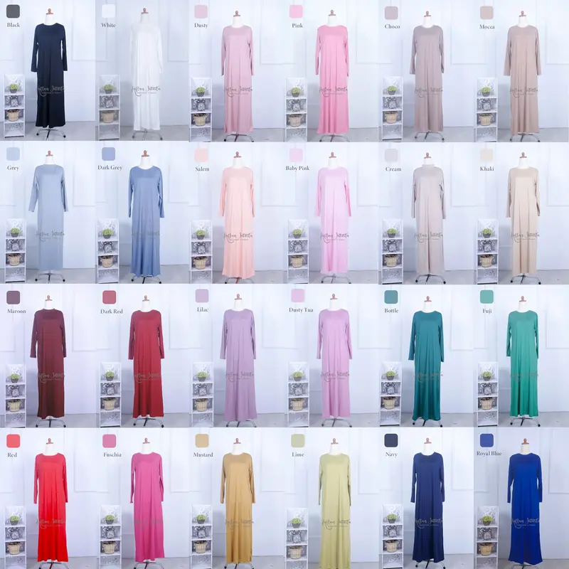 Kaftan Jakarta - Inner Manset Dalaman Kaftan Model Dress Strech Lentur Fit to Jumbo 8