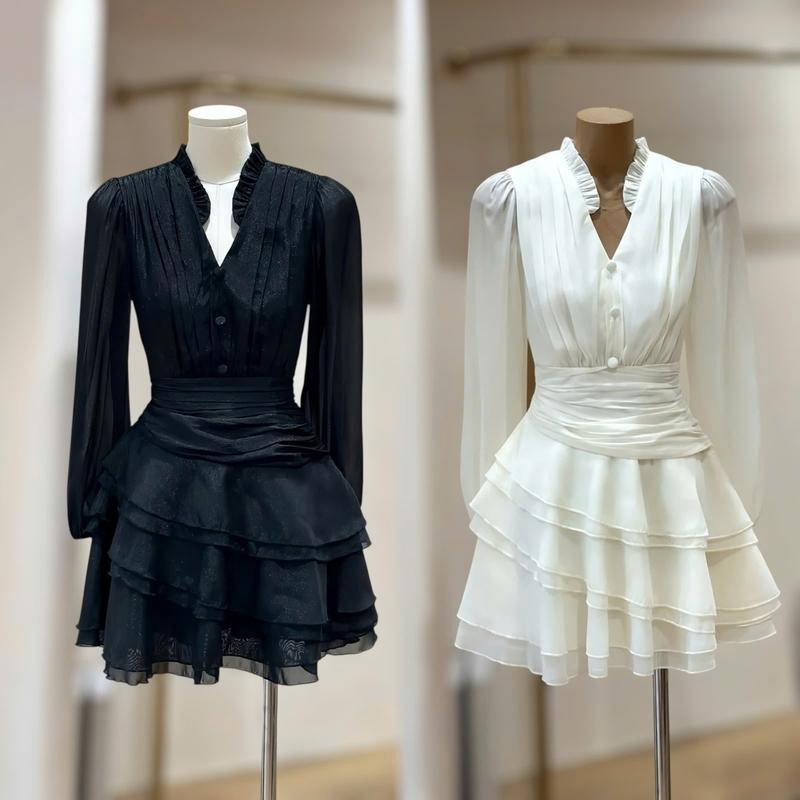   Đỏ Đô Đen Kem  Váy BIGSIZE  50-120kg  sang chảnh hack dáng đi tiệc đi làm đi chơi được may 2 lớp tỉ mỉ- Ú XINH STORE   Đen Nữ Dress D278   Tơ Nến 6 Tầng  