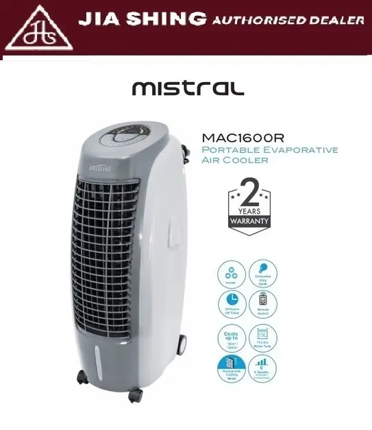 Mistral 15L Portable Evaporative Air Cooler with Ionizer
