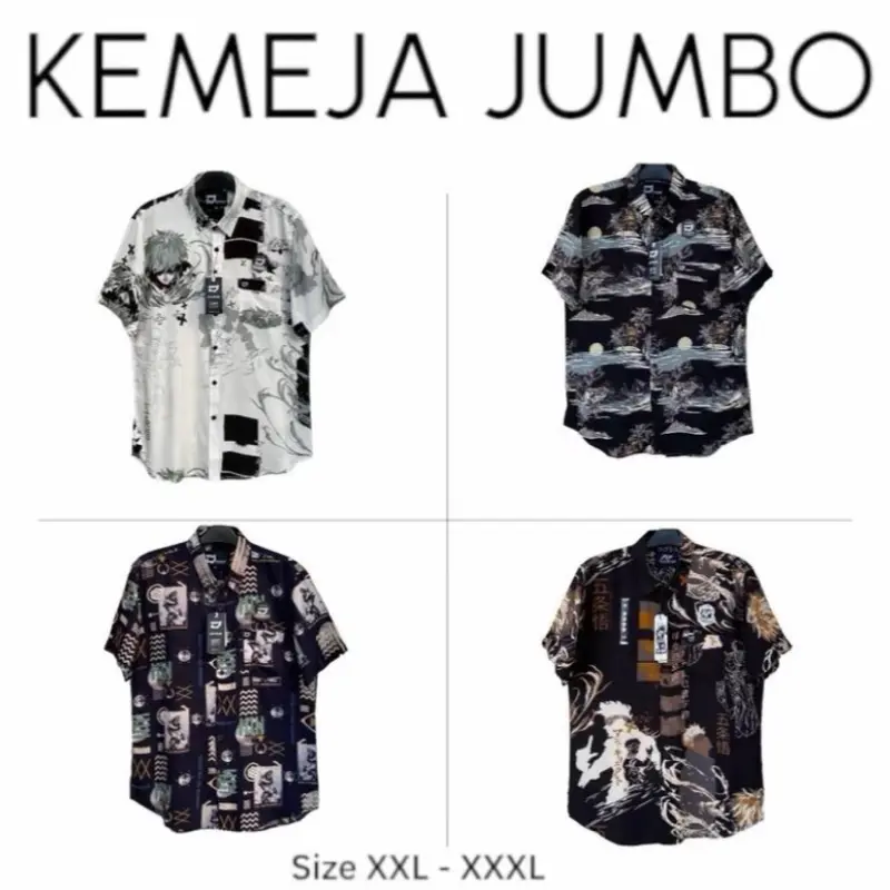 AIF KEMEJA AMERILLO MOTIF,BIGSIZE/SIZE JUMBO PRIA WANITA Oversize Atasan Distro 0