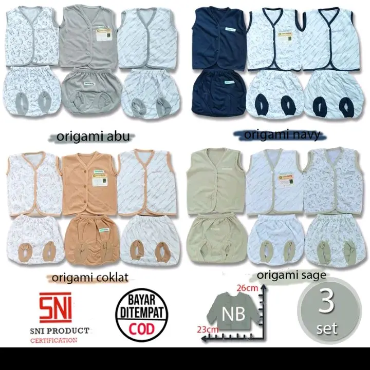 paket 3 pcs setelan singlet