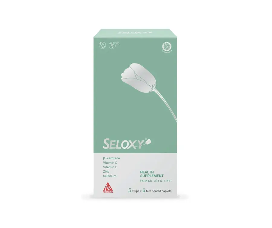 Seloxy Suplemen Kesehatan Kulit 1 Box Isi 30 Kaplet Original Ferron Par