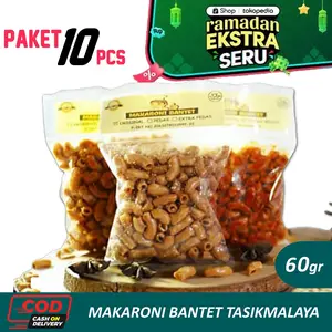 BONUS 1 - MAKARONI BANTET Tasikmalaya 60gr [10pcs] Pedas Food