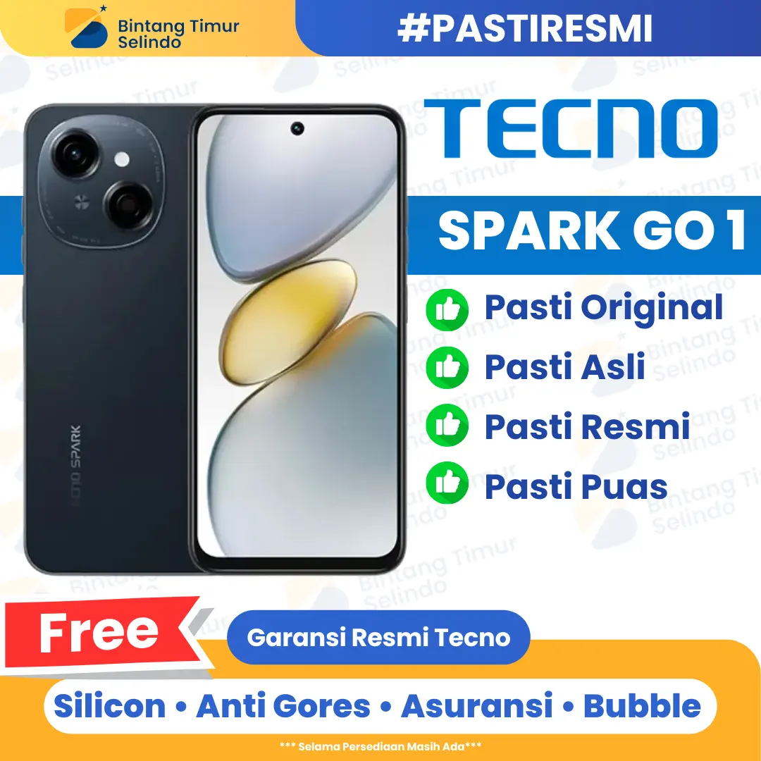 Tecno Spark Go 1 [4GB+128GB] Garansi Resmi 1 Tahun