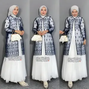 Cleo Outer Kardigan Tulle Brokat Sapto / Cardigan Brukat Full Payet / Baju Luaran untuk Kondangan, WIsuda, Bridesmaids, Lamaran