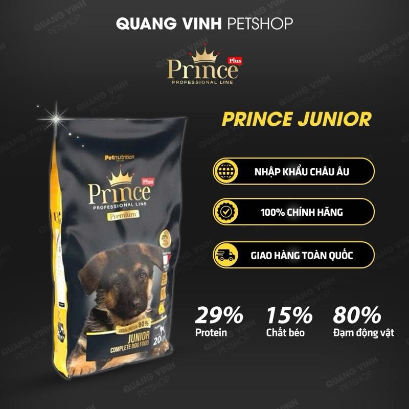 (20kg) Prince Junior - Thức ăn hạt nhập Âu dành cho chó con từ bắt đầu ăn dặm, đang lớn, chó mẹ mang thai và đang nuôi con