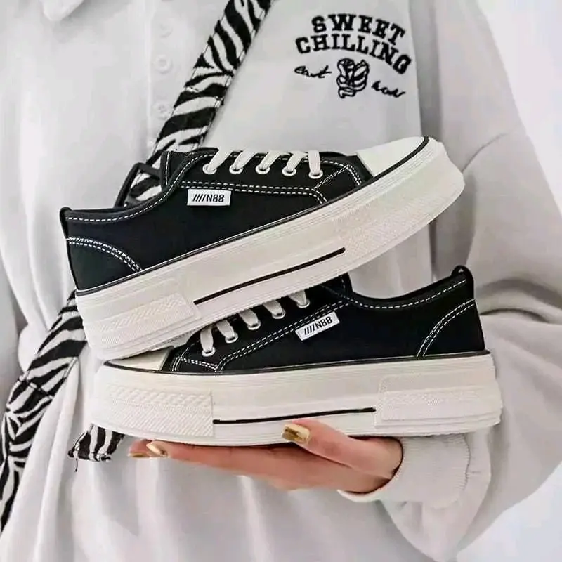 Sepatu Sneakers Wanita Canvas N88 Casual Shoes