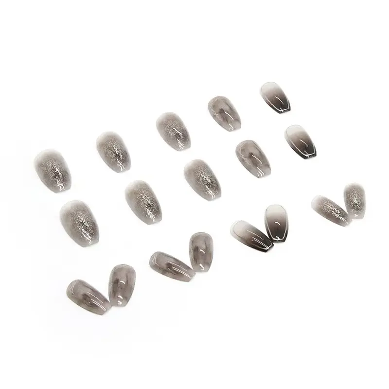 24pcs kuku palsu extension kuku palsu grosir kuku nail alat perawatan kuku perawatan kecantikan kuku kaki palsu Manicure Art Cat Box 3