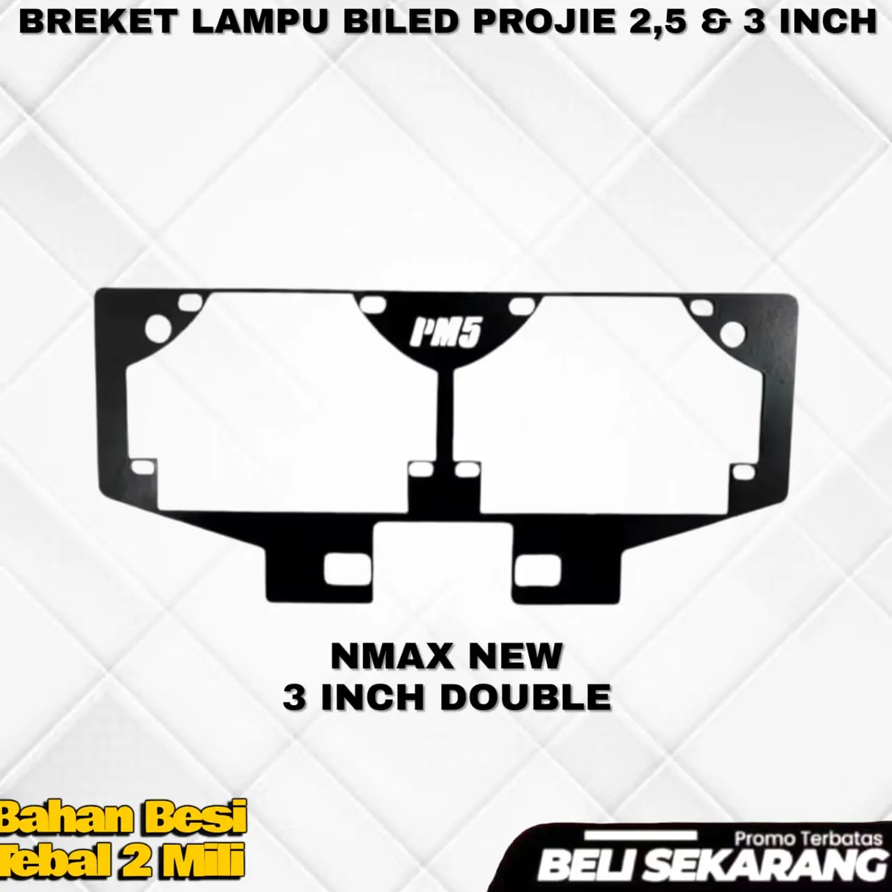 BREKET BILED-NMAX NEW 3 INCH DOBEL