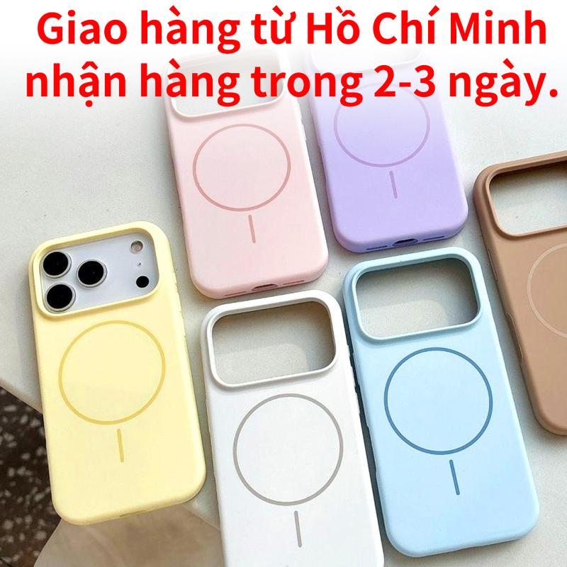 Ốp lưng điện thoại chất liệu silicone lỏng chống bẩn, chống sốc, hỗ trợ sạc không dây; vỏ mềm cho iPhone 18 13/17/11/12/14/15/16 (Pro Max/Plus); miếng dán bảo vệ mặt sau; phụ kiện