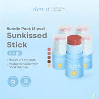 Gambar Dew It - Bundle Sunkissed Sticks SPF30 PA+++ - 5pcs | Blush On, Highlighter, Bronzer Stick dari Dew It Kota Tangerang Selatan 1 Tokopedia
