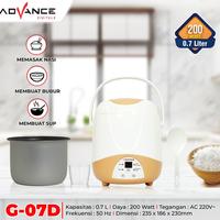 Gambar Advance G-07D Rice Cooker | Mini Rice Cooker Multi Fungsi 3 in One cocok untuk Anak Kosan Rice Cooker Low Watt Bergaransi Kualitas International dari advancetopstore Kab. Karawang 1 Tokopedia