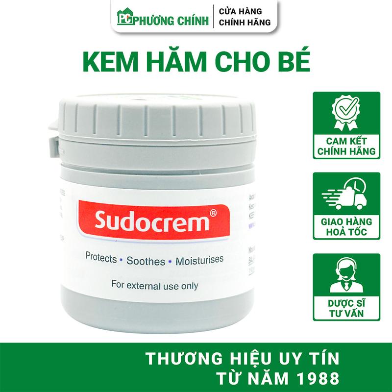 Kem Hăm Cho Bé Sudocrem Giúp Làm Dịu Vết Hăm Tã Mẩn Ngứa Dưỡng Ẩm Bảo Vệ Da 60g