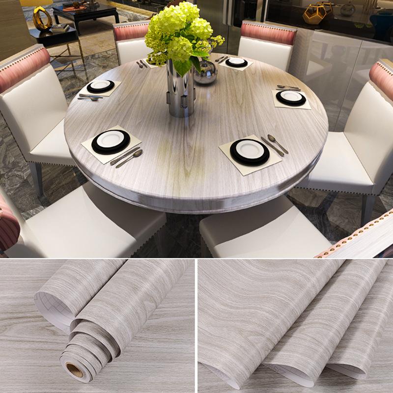 Product Introduction of Wood Cabinet Sticker Self-adhesive Thickened Waterproof Moisture-proof Wardrobes Table Door Furniture Renovated Wallpaper, 100CM 8