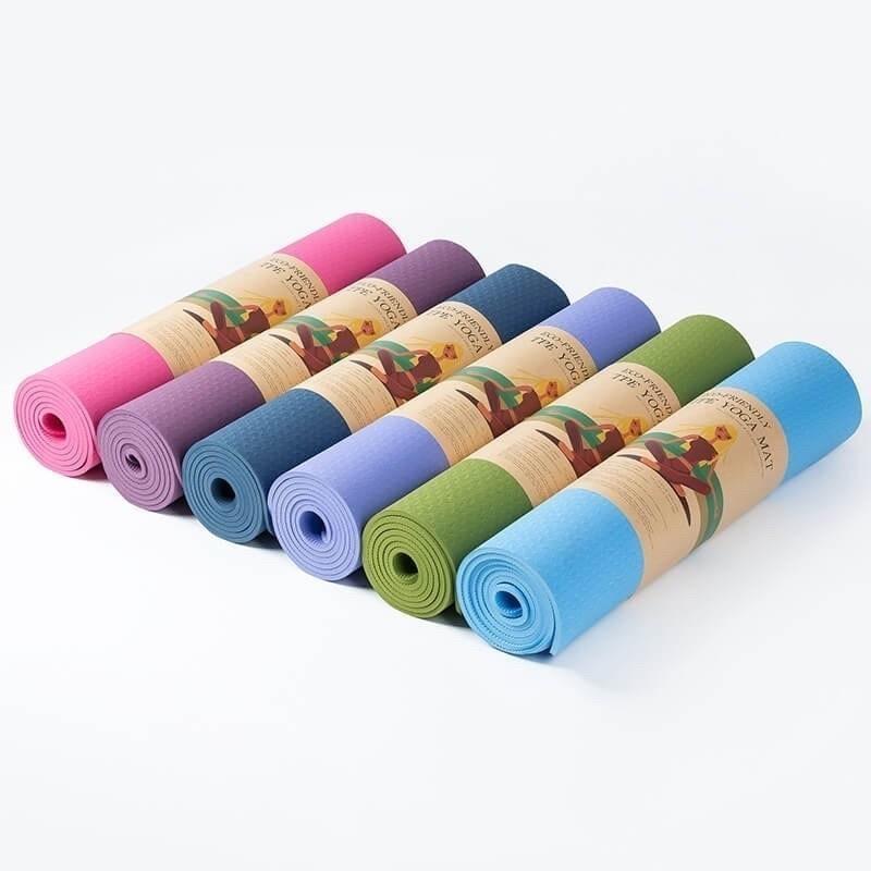 Thảm Yoga TPE 6mm Chống Trượt Tuyệt Đối Cho Tập Luyện An Toàn