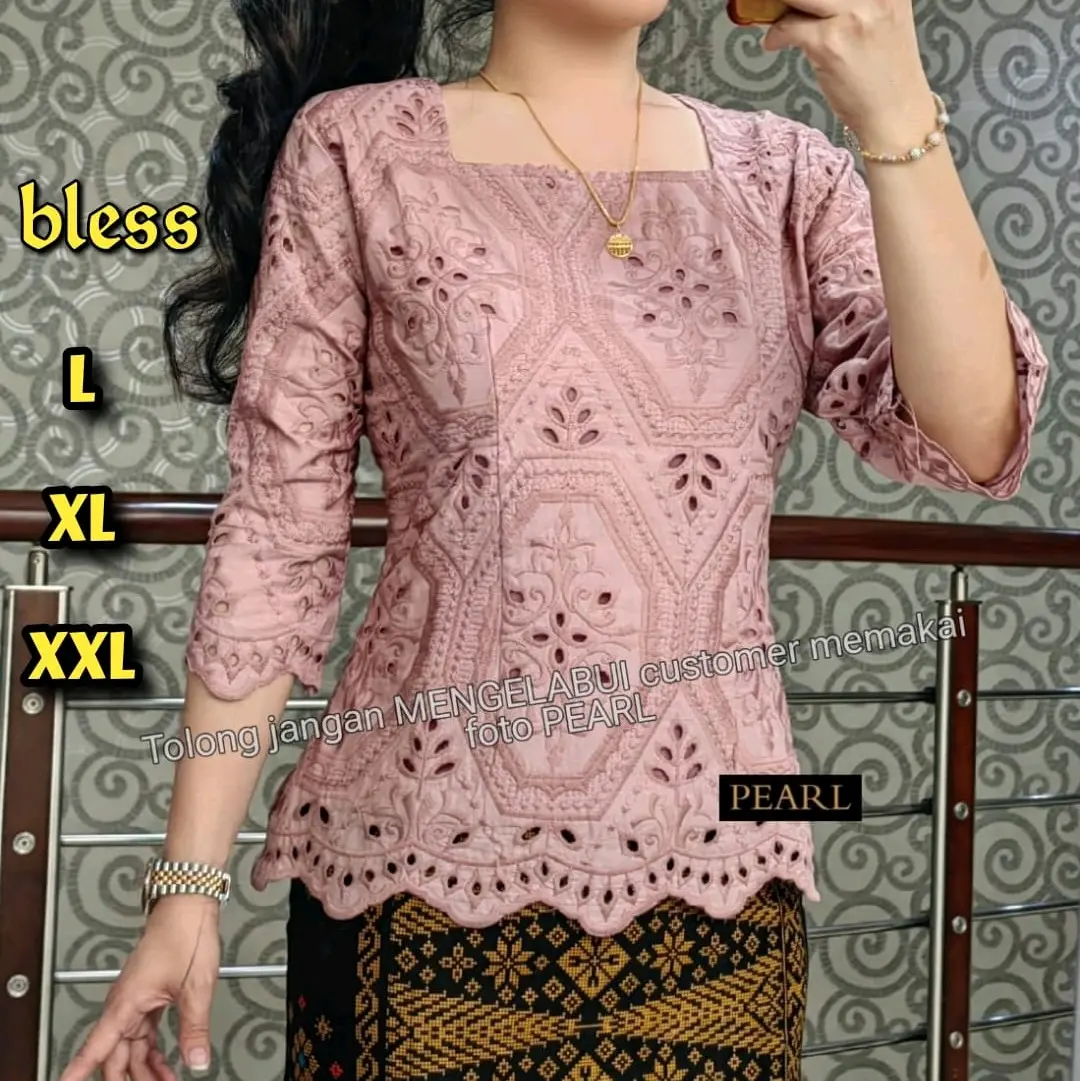 Blus katun bolong Mewah dan Cantik Lapis katun
