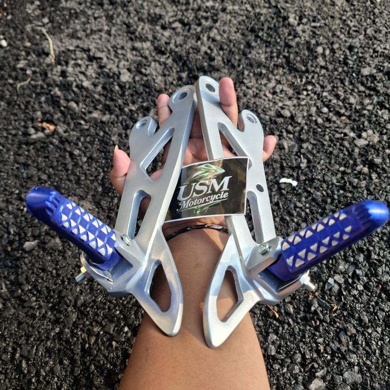 FOOTSTEP BELAKANG NON JOMBLO FIZR FIZ R + STEP THAILAND DUDUKAN MODEL BPRO RX SILVER BIRU