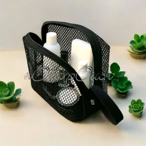 NEW high quality tas makeup tas perlengkapan mandi tas kosmetik lembut portebel exsplosif tas pouch makeup jala wanita