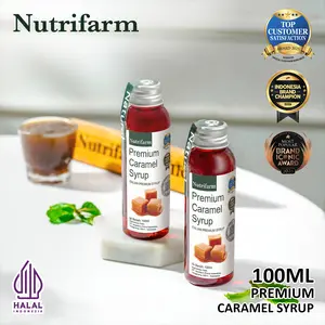 NUTRIFARM CARAMEL SYRUP PREMIUM UNTUK KOPI 100ML DAN 250ML