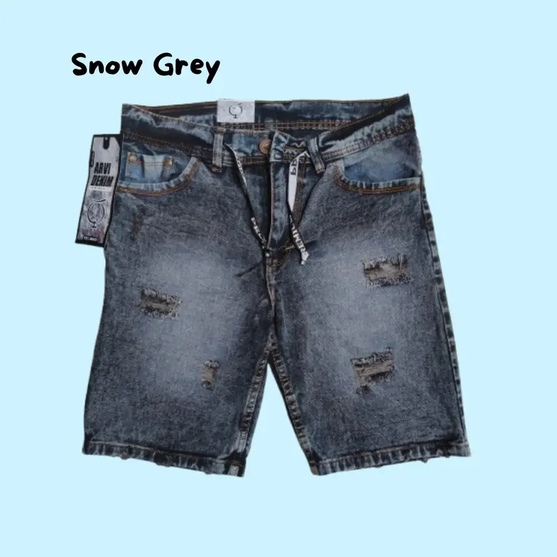 paket usaha 6pc celana pendek jeans pria Distro sobek 4