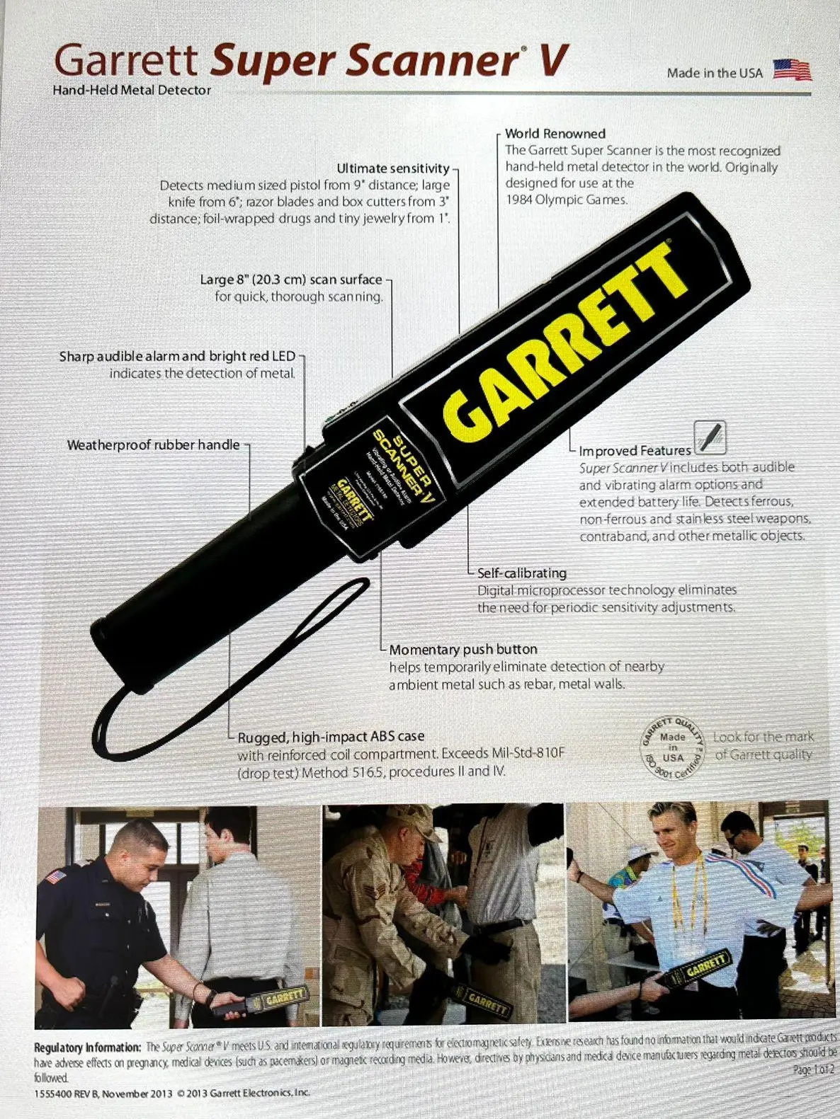 Garrett Metal Detector Super Scanner V USA 1165190